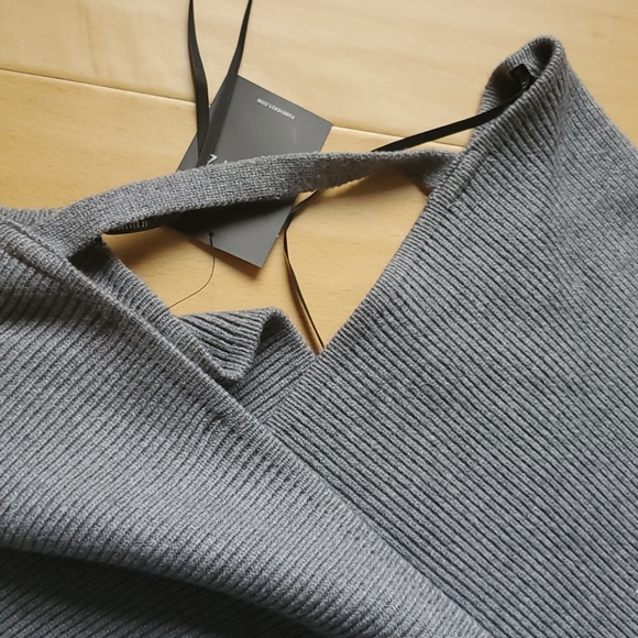 Wool kimono long dress NWT grey forever 21 - Picture 4 of 4